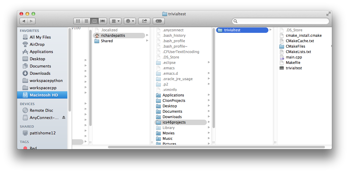 Mac command line tools